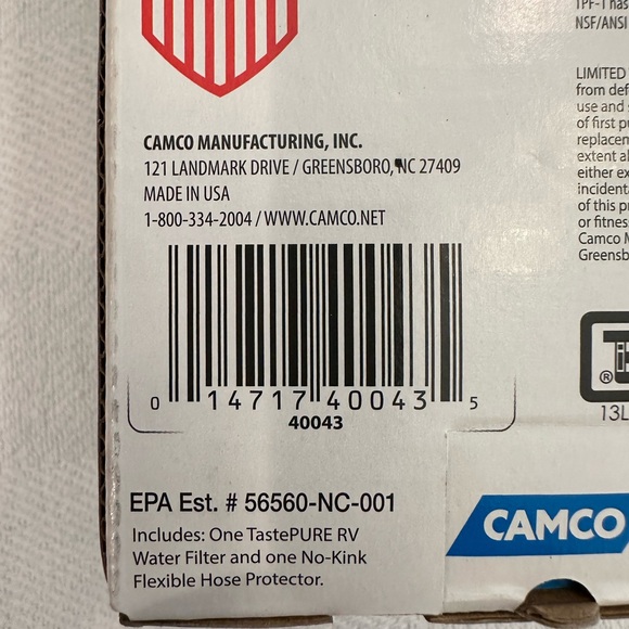 Camco TastePURE RV Water Filter with Flexible Hose Protector (model 40043) - Picture 7 of 8